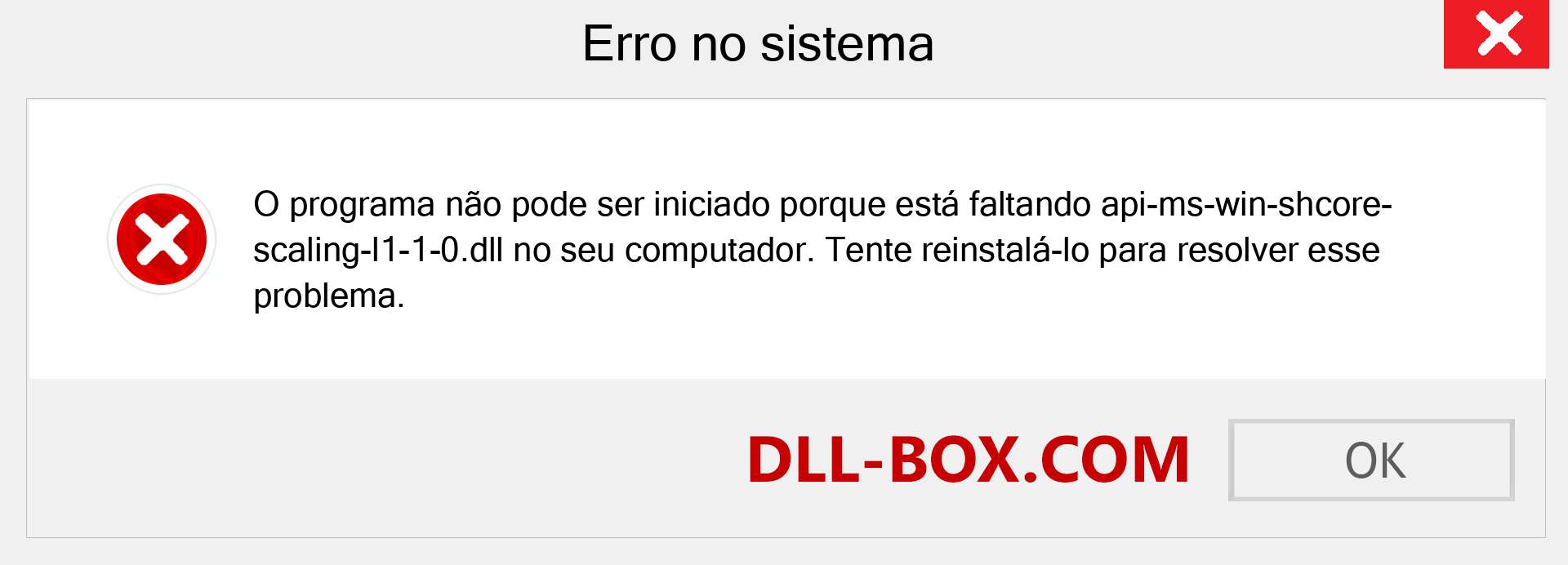 Arquivo api-ms-win-shcore-scaling-l1-1-0.dll ausente ?. Download para Windows 7, 8, 10 - Correção de erro ausente api-ms-win-shcore-scaling-l1-1-0 dll no Windows, fotos, imagens